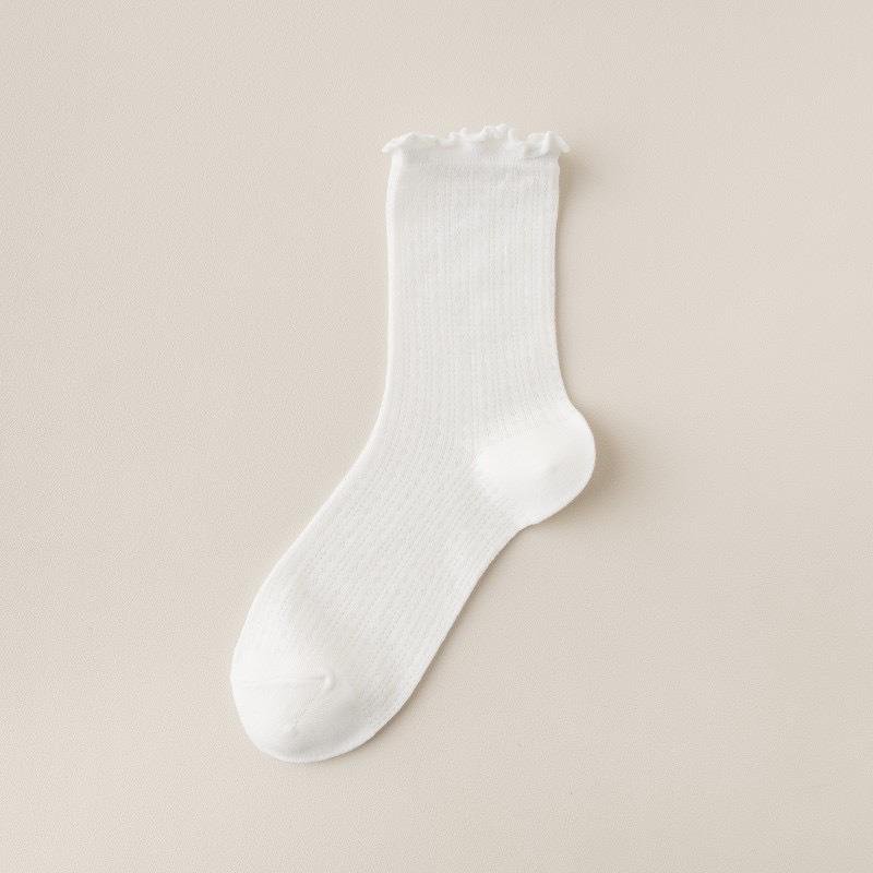 Summer Socks for Women with Black Fungus Edges, Thin Mesh, Loose, Pile Postpartum Socks for Girls, Cotton Breathable Mid-calf Socks 1 pair білий
Summer Socks for Women with Black Fungus Edges, Thin Mesh, Loose, Pile Postpartum Socks for Girls, Cotton Breathable Mid-calf Socks 1 pair білий