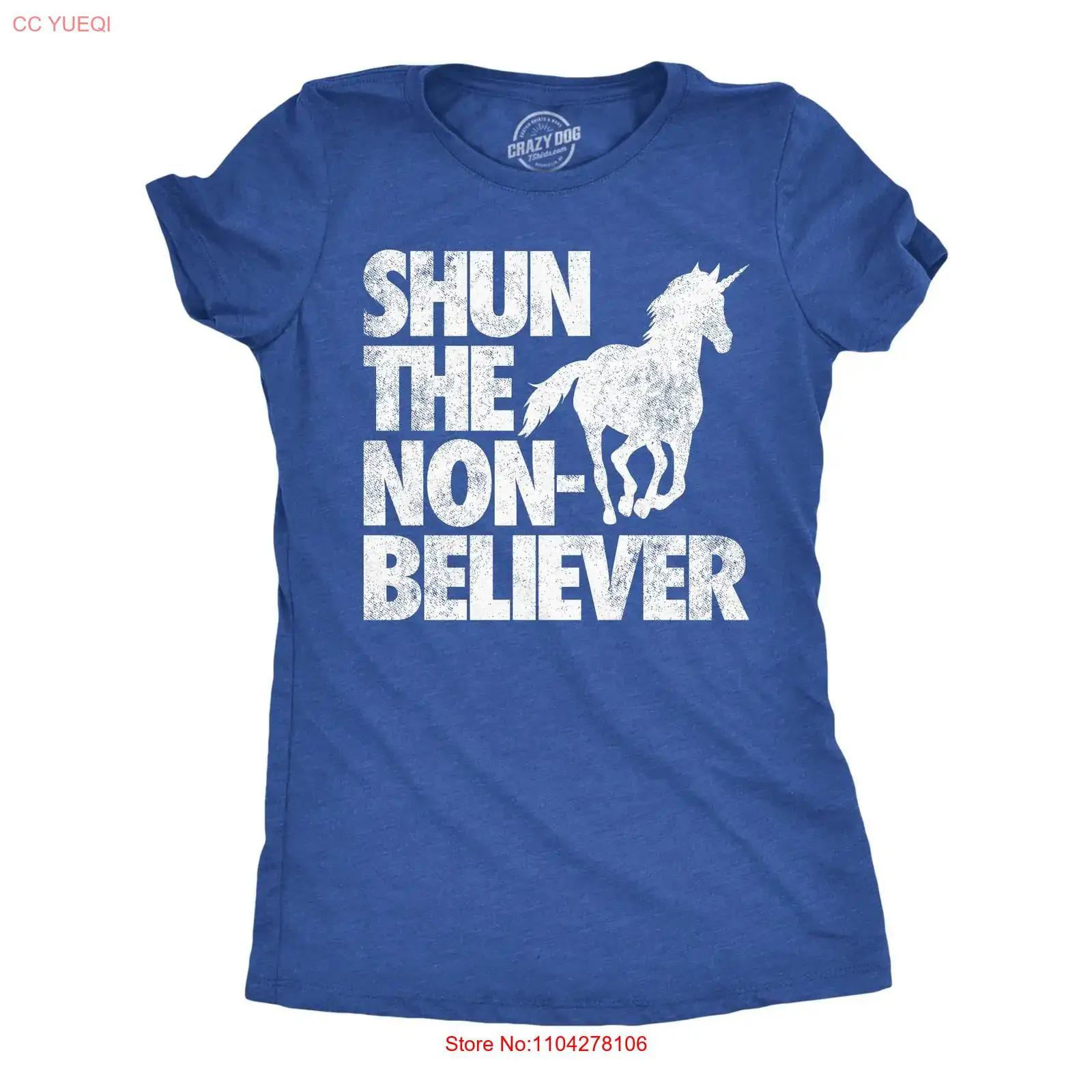 Womens Funny T Shirt Shun The Non Believer Sarcastic Unicorn Novelty vintage Washed graphic Versatile homme Unisex Breathable 5XL різнокольоровий
Womens Funny T Shirt Shun The Non Believer Sarcastic Unicorn Novelty vintage Washed graphic Versatile homme Unisex Breathable 5XL різнокольоровий