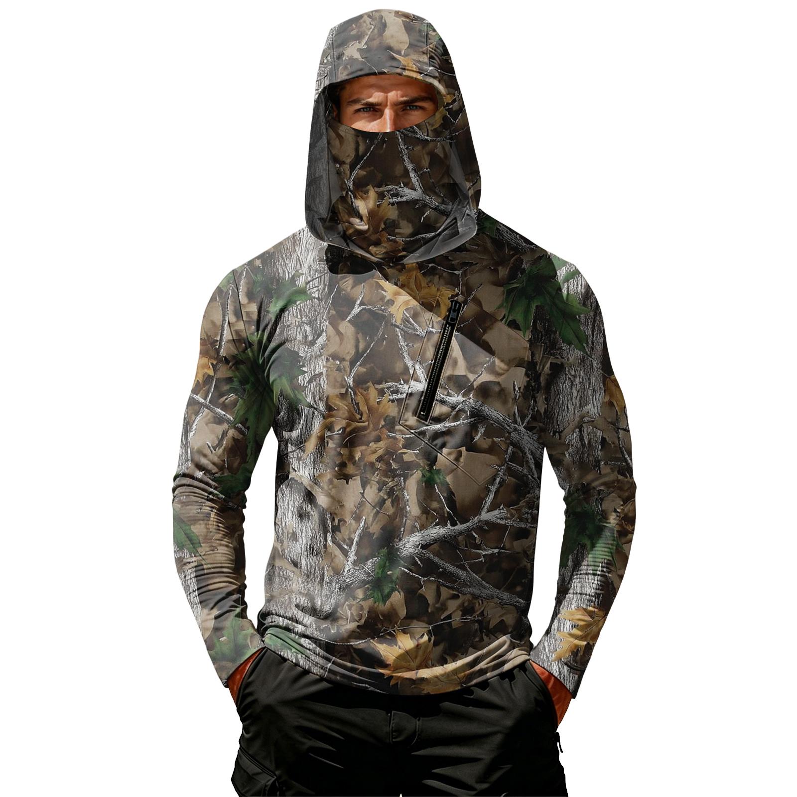 Men s Casual Leaf Camouflage Hooded Long Sleeve Sun Protection Shirt Lightweight Breathable Outdoor Sportswear with Zipper Pocket XXL
Men s Casual Leaf Camouflage Hooded Long Sleeve Sun Protection Shirt Lightweight Breathable Outdoor Sportswear with Zipper Pocket XXL