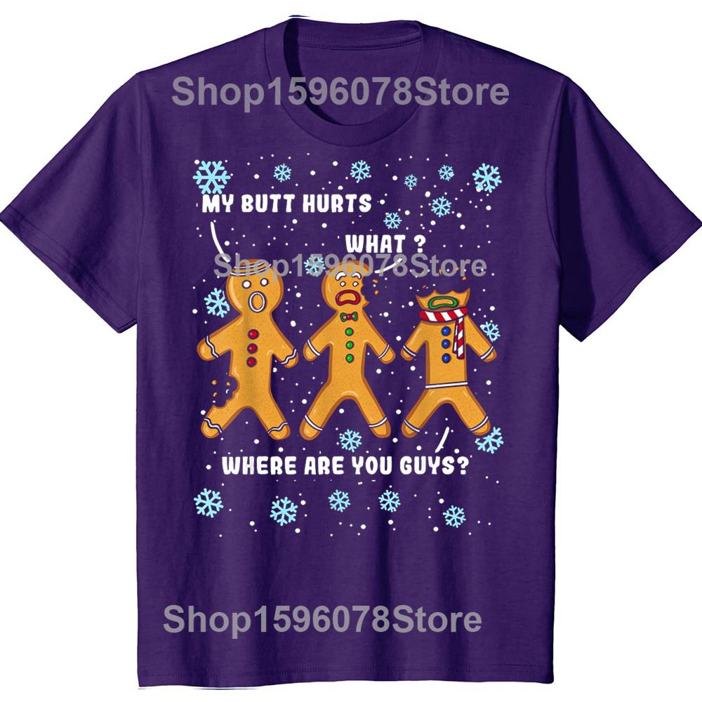 Gingerbread Man Cookie My Butt Hurts Funny Christmas TShirt Summer Summer Style Cotton Short Sleeve Oversized Tshirt Tops 4XL
Gingerbread Man Cookie My Butt Hurts Funny Christmas TShirt Summer Summer Style Cotton Short Sleeve Oversized Tshirt Tops 4XL