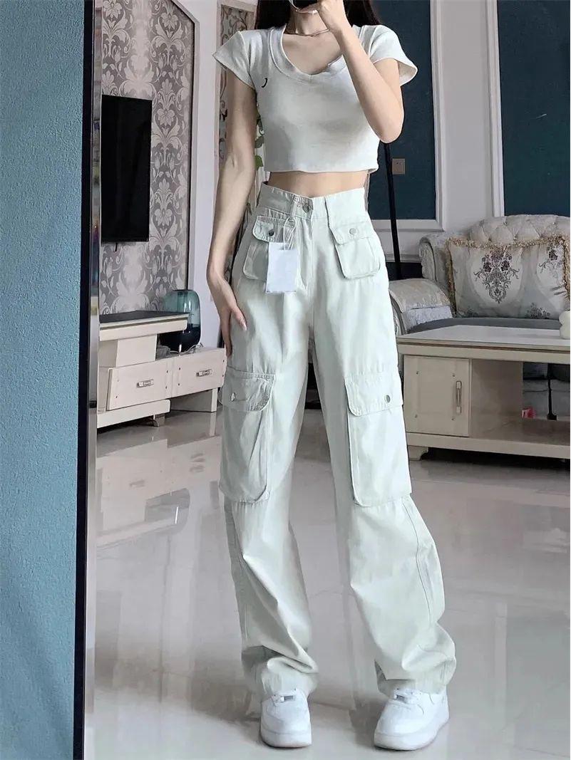 Женские ретро джинсы высокой посадки с несколькими карманами и широкими штанинами Small белый/песочный
Женские ретро джинсы высокой посадки с несколькими карманами и широкими штанинами Small белый/песочный