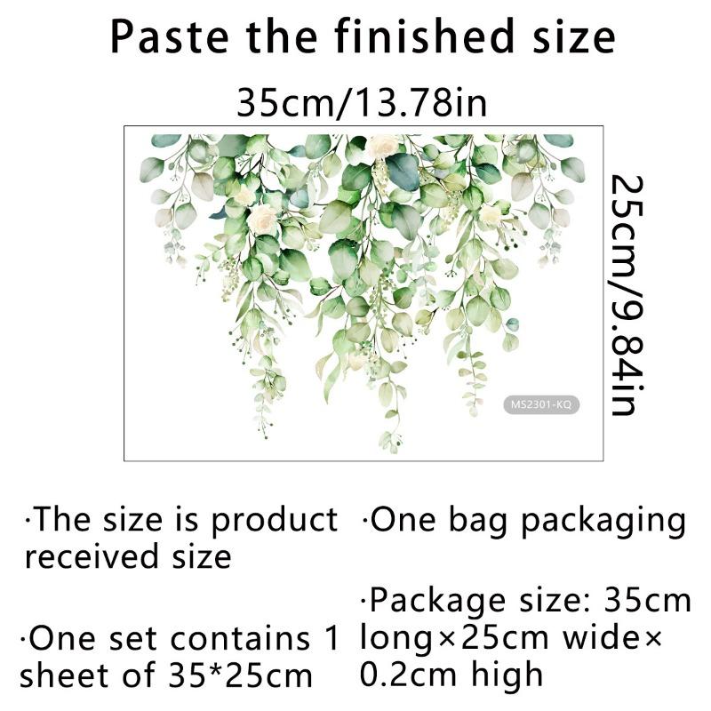 1PC Plant Leaves Wall Sticker Toilet Sticker WC Self Adhesive Mural Beautify Flower Home Decoration Decals Refrigerator sticker
1PC Plant Leaves Wall Sticker Toilet Sticker WC Self Adhesive Mural Beautify Flower Home Decoration Decals Refrigerator sticker