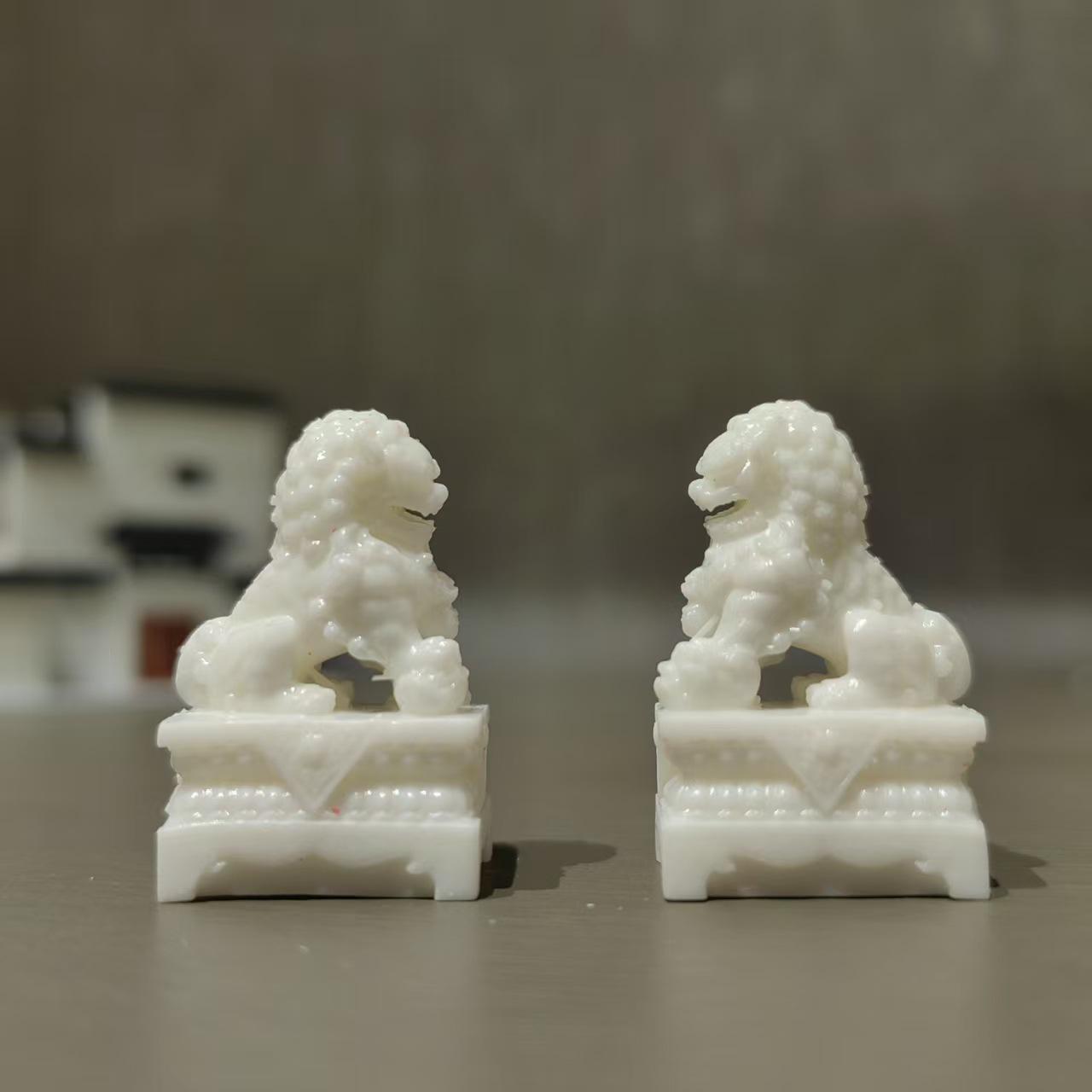 Realistic Stone Lion Doorway Ornament - Qilin Landscape Decoration Model 2x0.8x1.4 cm
Realistic Stone Lion Doorway Ornament - Qilin Landscape Decoration Model 2x0.8x1.4 cm