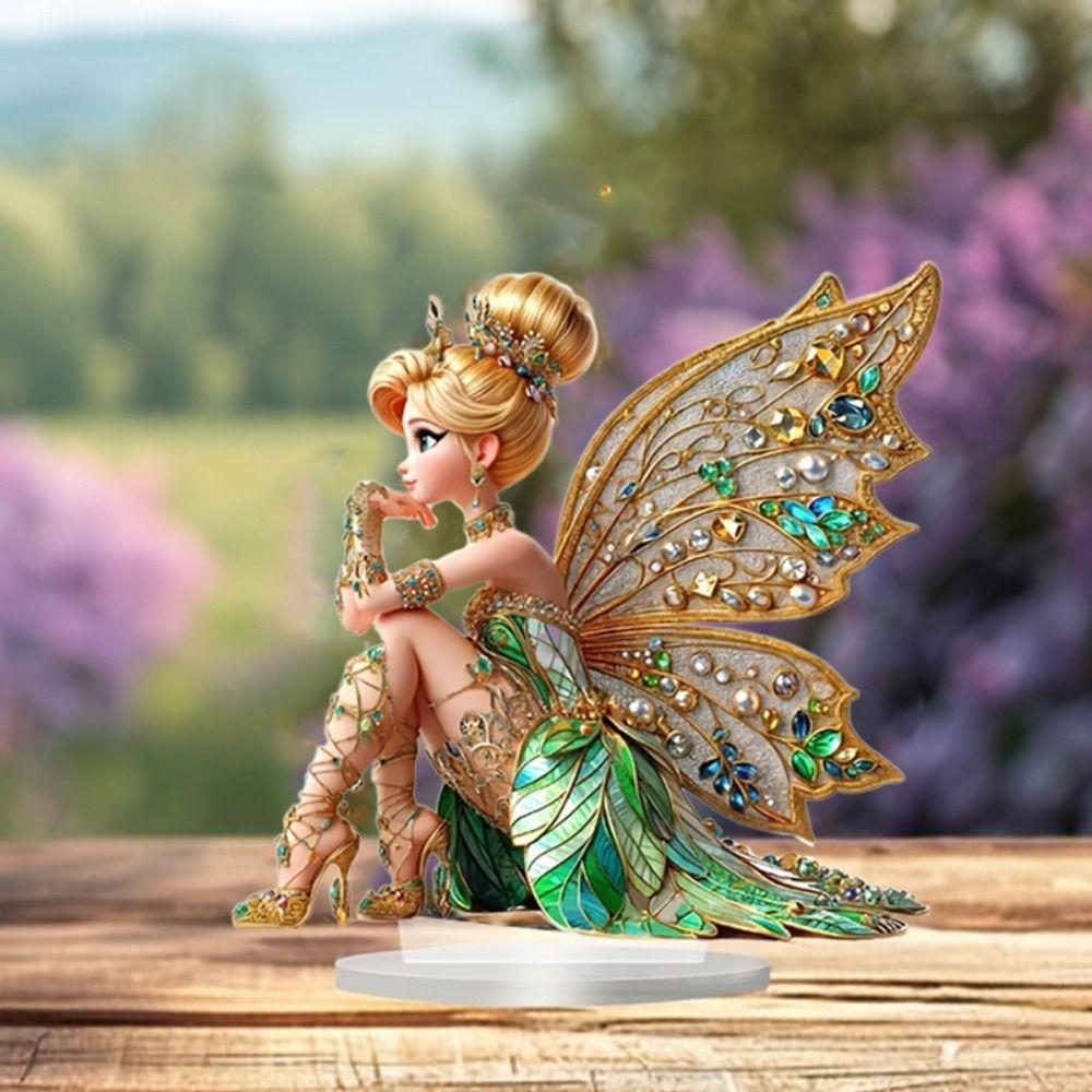 Waterproof Fairy Figurine With Base Desktop Ornament Kid Gift Acrylic Fairy Statue Ornament Office зелений
Waterproof Fairy Figurine With Base Desktop Ornament Kid Gift Acrylic Fairy Statue Ornament Office зелений