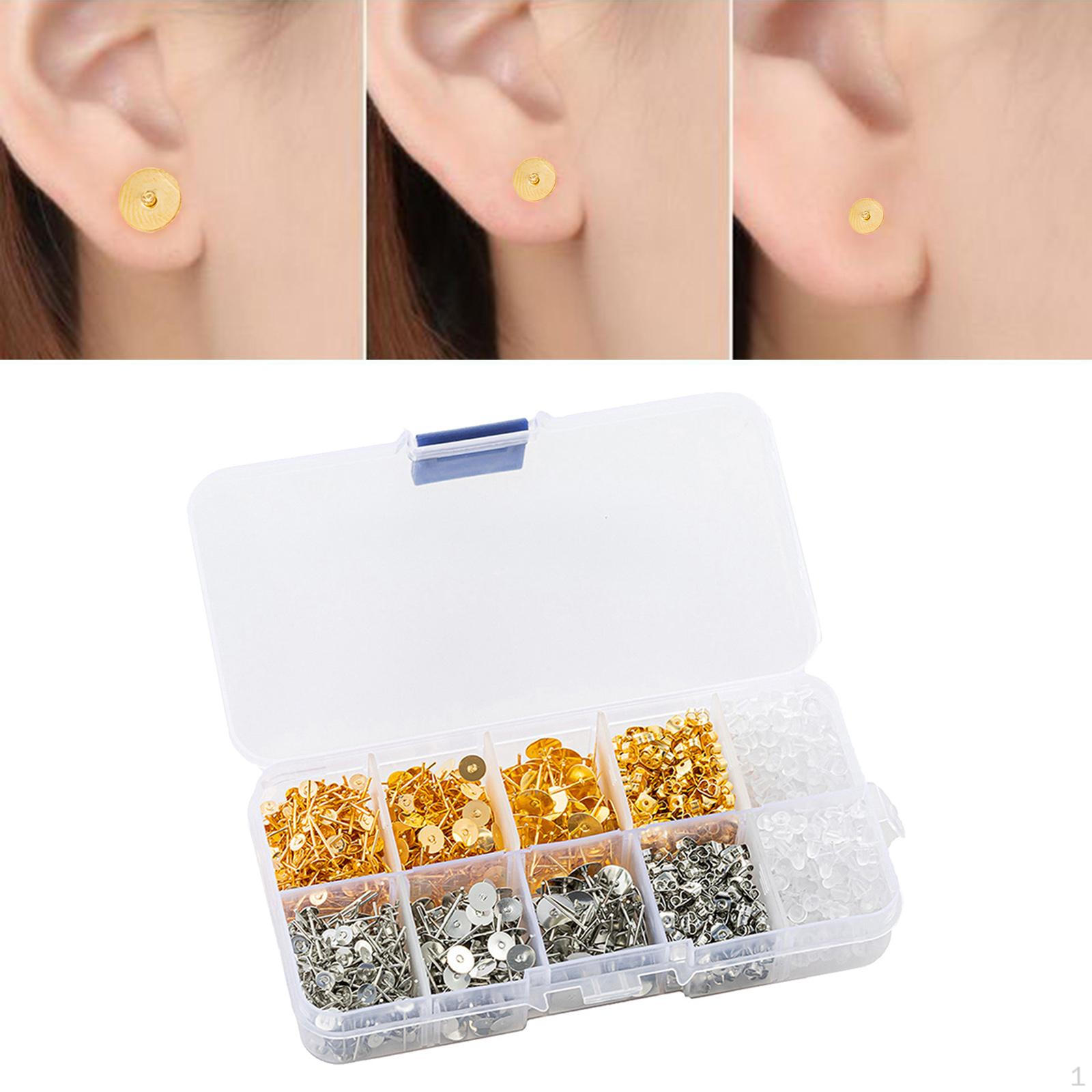 Elegant Stud Earrings in Various Sizes for Jewelry Making and DIY Crafts White K Gold Mixed
Elegant Stud Earrings in Various Sizes for Jewelry Making and DIY Crafts White K Gold Mixed