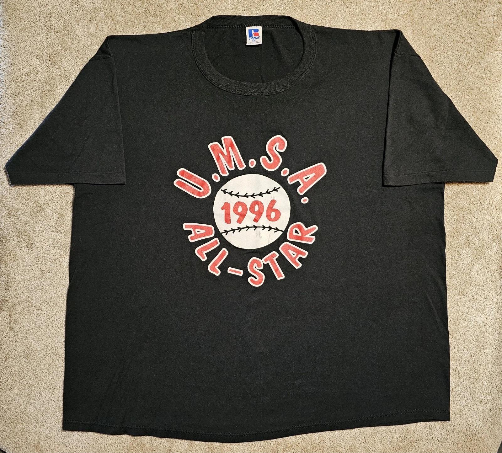 Vintage 1996 USMA All Star Single Stitch T-shirt Mens 2XL Grunge Punk Baseball 2XL
Vintage 1996 USMA All Star Single Stitch T-shirt Mens 2XL Grunge Punk Baseball 2XL