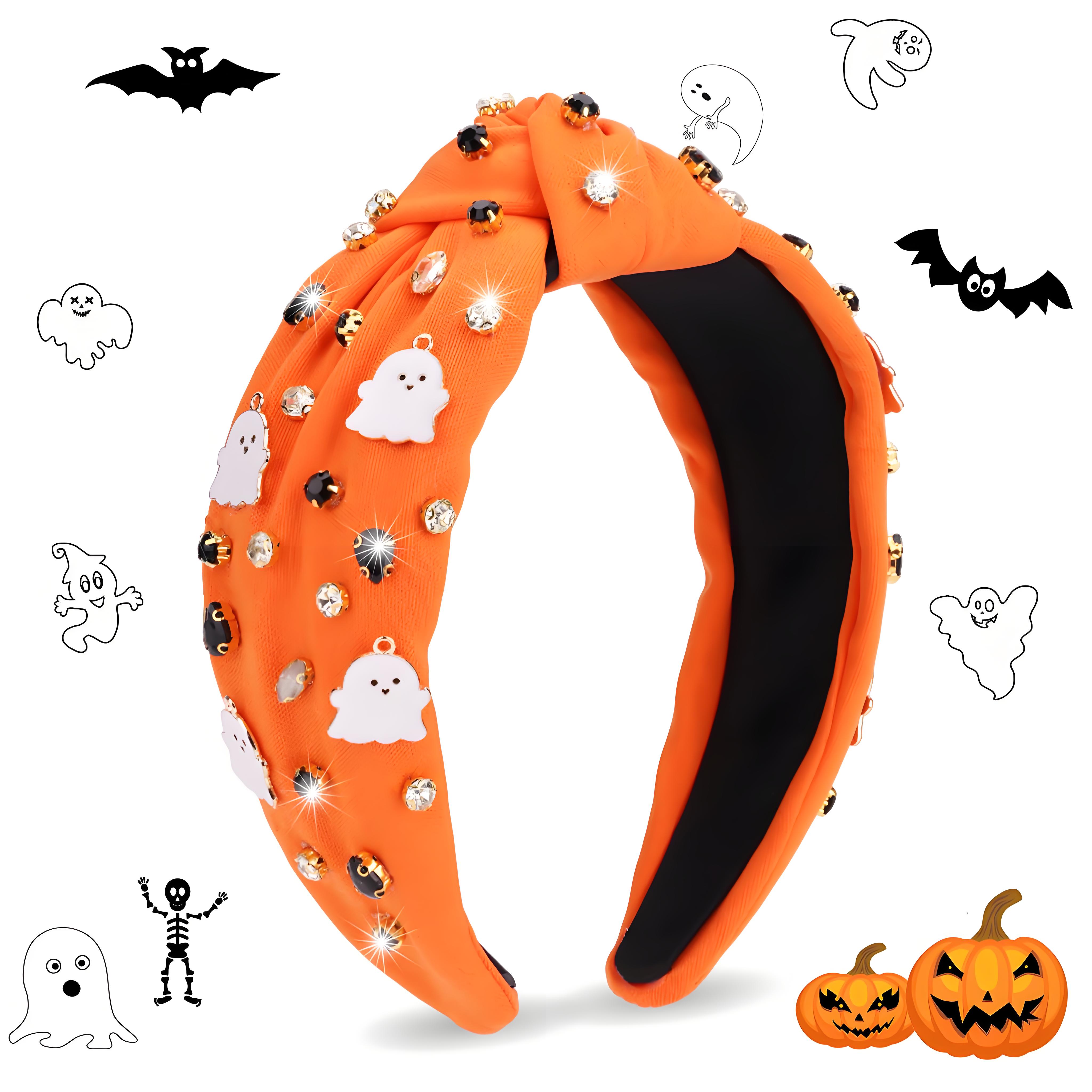 Sparkling Ghost Halloween Headband | Rhinestone & Crystal Beaded Hair Band | Festival Party Accessory for Women & Costumes
Sparkling Ghost Halloween Headband | Rhinestone & Crystal Beaded Hair Band | Festival Party Accessory for Women & Costumes