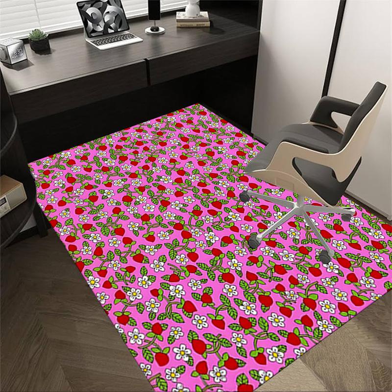 1PC strawberry flowers Non-Slip Floor carpet, suitable for Office, bedroomand playrooms. It can also be used as a sofa footrest cover-T45 60cm by 90cm
1PC strawberry flowers Non-Slip Floor carpet, suitable for Office, bedroomand playrooms. It can also be used as a sofa footrest cover-T45 60cm by 90cm