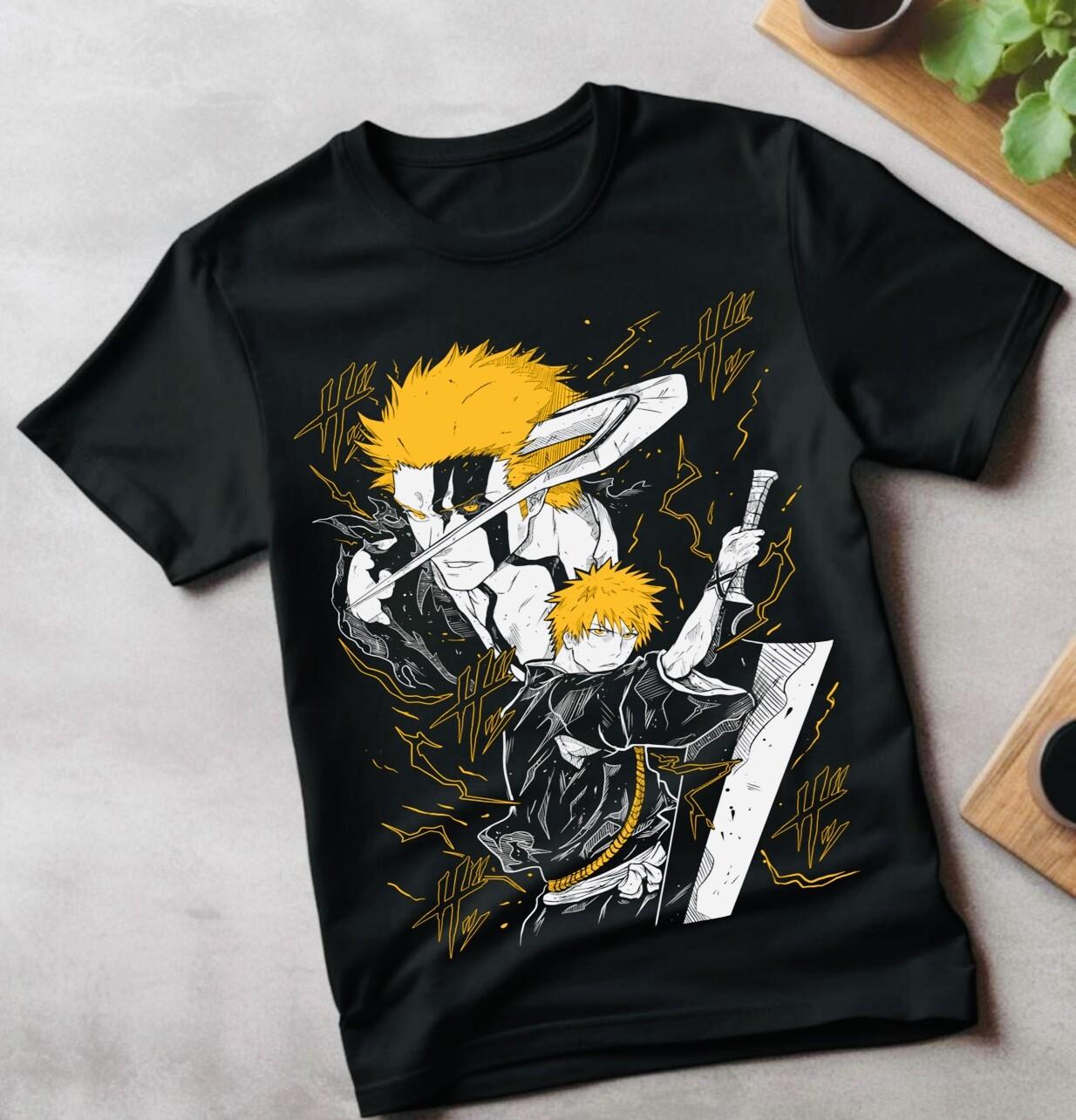 Bleach Ichigo Kurosaki T-Shirt Mens Womens Tees Top Manga Strip Horror Anime GifT Shirt Mens Womens Tees Top Tee All Size S
Bleach Ichigo Kurosaki T-Shirt Mens Womens Tees Top Manga Strip Horror Anime GifT Shirt Mens Womens Tees Top Tee All Size S