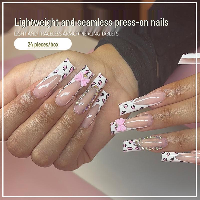 European & American Style Wearable Nail Art: Sparkling Diamond Bow, Cross-Border French Design, Removable Nail Patches. Glue Version
European & American Style Wearable Nail Art: Sparkling Diamond Bow, Cross-Border French Design, Removable Nail Patches. Glue Version