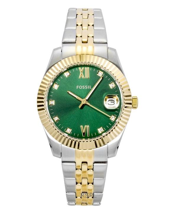 Fossil Scarlette Двухцветные Нержавеющая сталь Хрустальные акценты Зеленый циферблат Кварцевые ES5388 Женские часы зелёный
Fossil Scarlette Двухцветные Нержавеющая сталь Хрустальные акценты Зеленый циферблат Кварцевые ES5388 Женские часы зелёный
