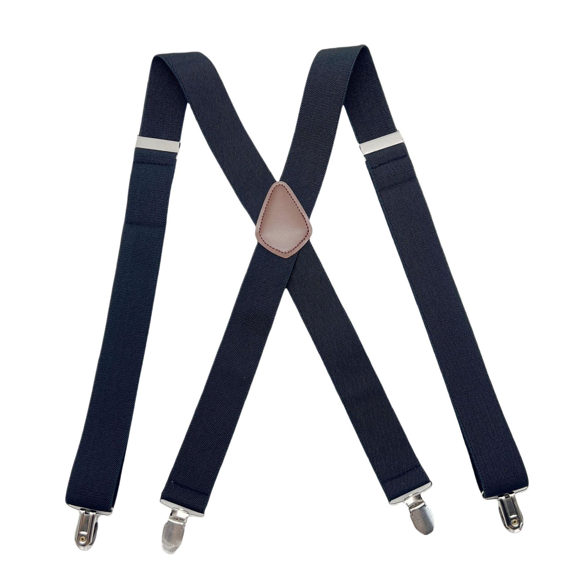 Мужские эластичные подтяжки X-образной формы с четырьмя зажимами (Ширина 3,5 см) 
Мужские эластичные подтяжки X-образной формы с четырьмя зажимами (Ширина 3,5 см)