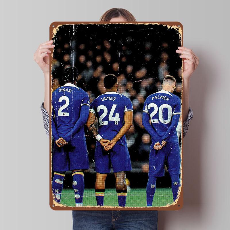 Chelsea Football Players Metal Poster Customized Wall Art Retro Vintage Tinplate Signs for Man Cave Room Ornaments Desk Decor 7.9x11.8In(20x30cm)
Chelsea Football Players Metal Poster Customized Wall Art Retro Vintage Tinplate Signs for Man Cave Room Ornaments Desk Decor 7.9x11.8In(20x30cm)