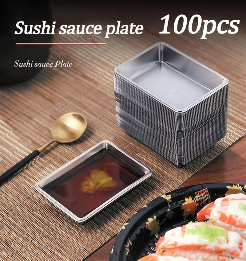 100pcs Disposable Sauce Dishes Seasoning Plate Mini Appetizer Sushi Mustard Condiment Serving Tray Dipping Bowls Sushi Tray 100pcs срібний
100pcs Disposable Sauce Dishes Seasoning Plate Mini Appetizer Sushi Mustard Condiment Serving Tray Dipping Bowls Sushi Tray 100pcs срібний