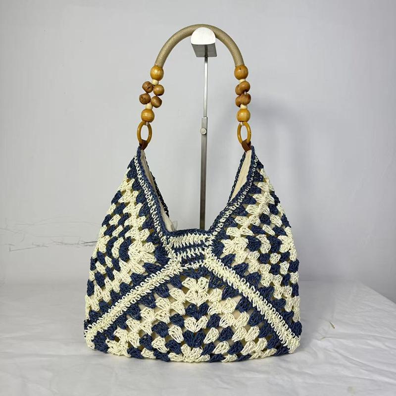 Womens Straw Woven Openwork Shoulder Tote Basket Bag for Summer Beach Vacation Lazy Style Casual Large Capacity Handbag
Womens Straw Woven Openwork Shoulder Tote Basket Bag for Summer Beach Vacation Lazy Style Casual Large Capacity Handbag