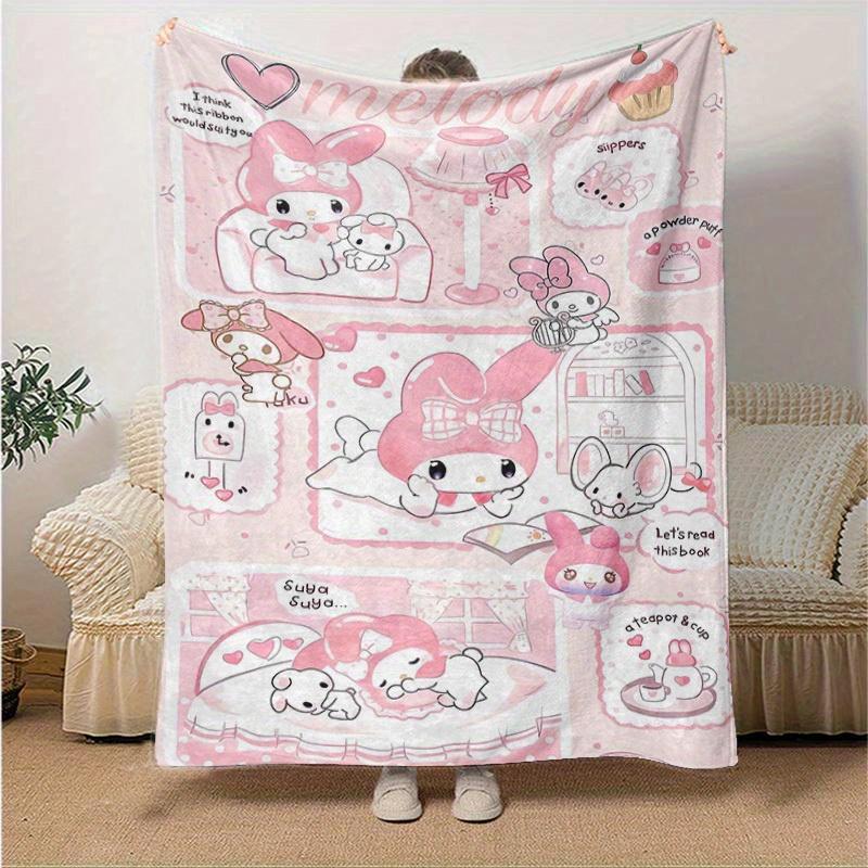 1pc, Sanrio Melody s Cozy Home: A Gift of Softness, Perfect Flannel Blanket for Bedroom, Living Room, Travel, Camping, Car, Beach, Office Naps. Ideal 130x150cm
1pc, Sanrio Melody s Cozy Home: A Gift of Softness, Perfect Flannel Blanket for Bedroom, Living Room, Travel, Camping, Car, Beach, Office Naps. Ideal 130x150cm