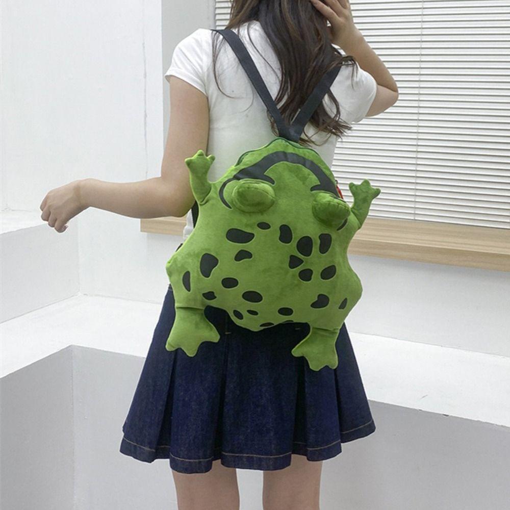 Plush Toy Funny Frog Backpack Large Capacity Cute Shoulder Bag Plush Frog School Bag Student зелёный
Plush Toy Funny Frog Backpack Large Capacity Cute Shoulder Bag Plush Frog School Bag Student зелёный