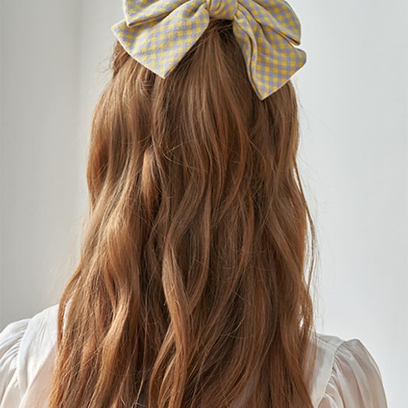 ZOENA ribbon hair pin - check bono one
ZOENA ribbon hair pin - check bono one