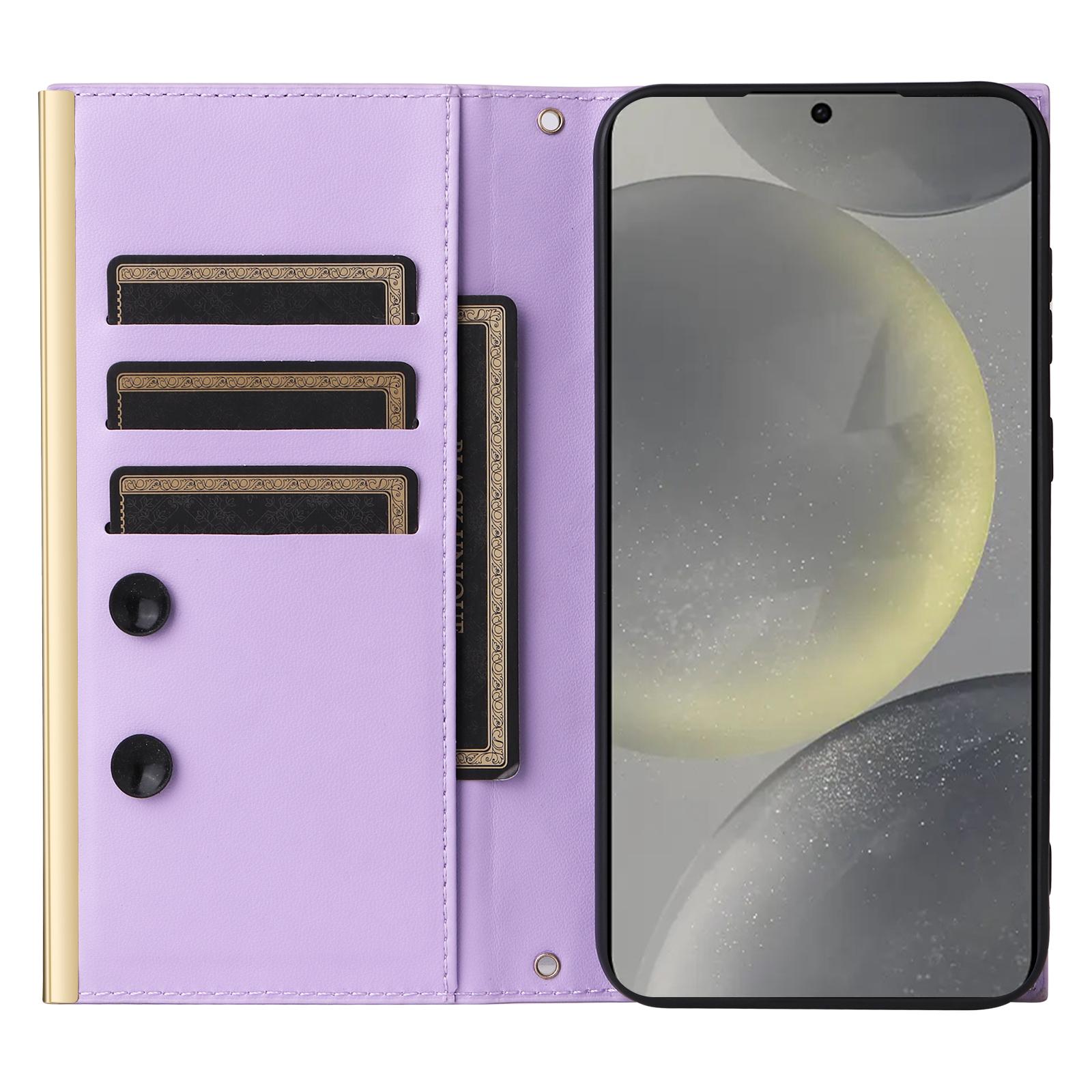 For Samsung Galaxy S25+ Case Suction Cup PU Leather Wallet Phone Cover with Straps Purple
For Samsung Galaxy S25+ Case Suction Cup PU Leather Wallet Phone Cover with Straps Purple