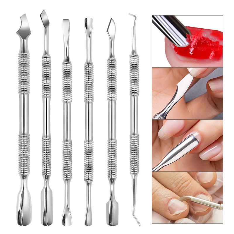 European-American Russian-Style Nail Technician Dual-End Cuticle Pusher and Groove Cleaner - Silver
European-American Russian-Style Nail Technician Dual-End Cuticle Pusher and Groove Cleaner - Silver