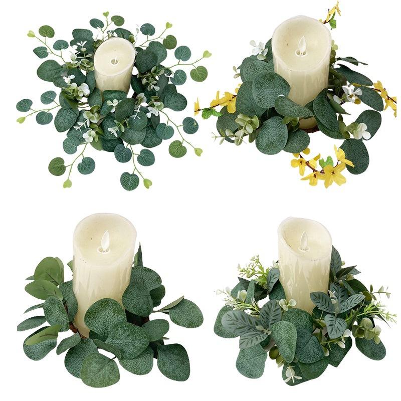 American Imitation Wreath Candle Wreath Eucalyptus Wreath Eucalyptus Leaf Wreath Dining Table Money Leaf Wreath
American Imitation Wreath Candle Wreath Eucalyptus Wreath Eucalyptus Leaf Wreath Dining Table Money Leaf Wreath