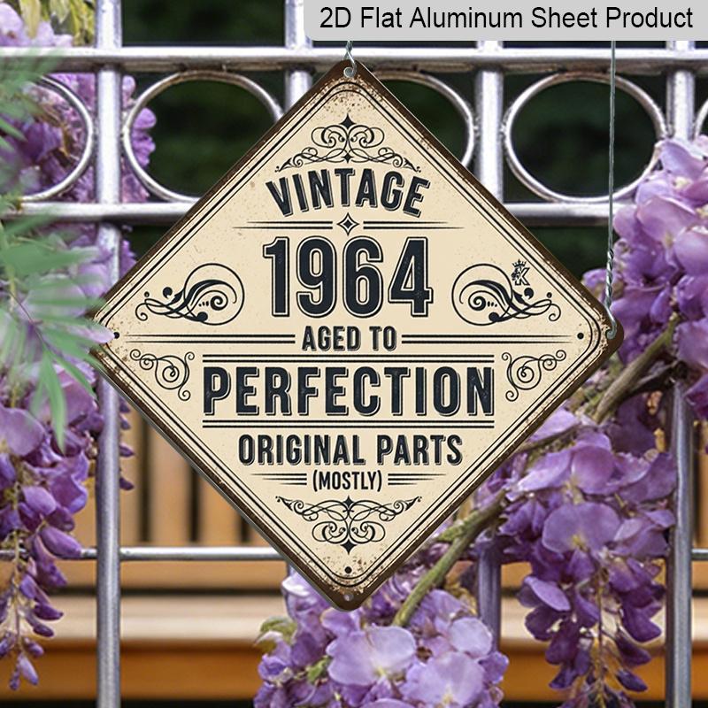 2D Flat, 1pc, Vintage Metal Aluminum Sign Decoration, Vintage 1964 Aged To Perfection, Vintage Decorative Sign, Vintage Wall Art Decor, Suitable for 20*20cm
2D Flat, 1pc, Vintage Metal Aluminum Sign Decoration, Vintage 1964 Aged To Perfection, Vintage Decorative Sign, Vintage Wall Art Decor, Suitable for 20*20cm