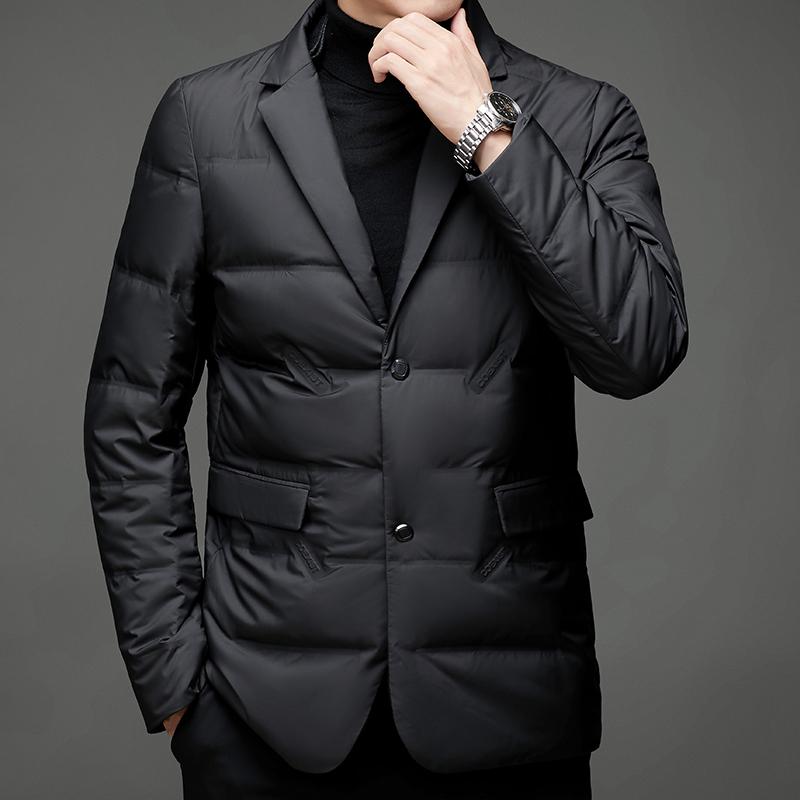 Зимняя мужская куртка-пуховик Slim Fit, мужская повседневная куртка со съемным воротником-шарфом M чёрный
Зимняя мужская куртка-пуховик Slim Fit, мужская повседневная куртка со съемным воротником-шарфом M чёрный