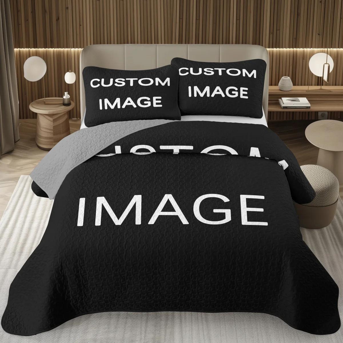 Custom Coverlet Set Customized Quilted Bedspread Microfiber Quilt Bedding Set Reversible Coverlet Twin Full Queen King Size EU Single 135x200cm
Custom Coverlet Set Customized Quilted Bedspread Microfiber Quilt Bedding Set Reversible Coverlet Twin Full Queen King Size EU Single 135x200cm