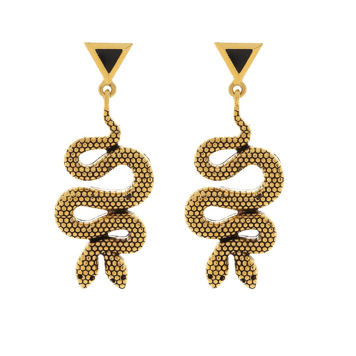Metal Double Head Snake Texture Geometric Dangle Earrings Women s New Simple Retro Design Zircon Party Accessories чорний
Metal Double Head Snake Texture Geometric Dangle Earrings Women s New Simple Retro Design Zircon Party Accessories чорний
