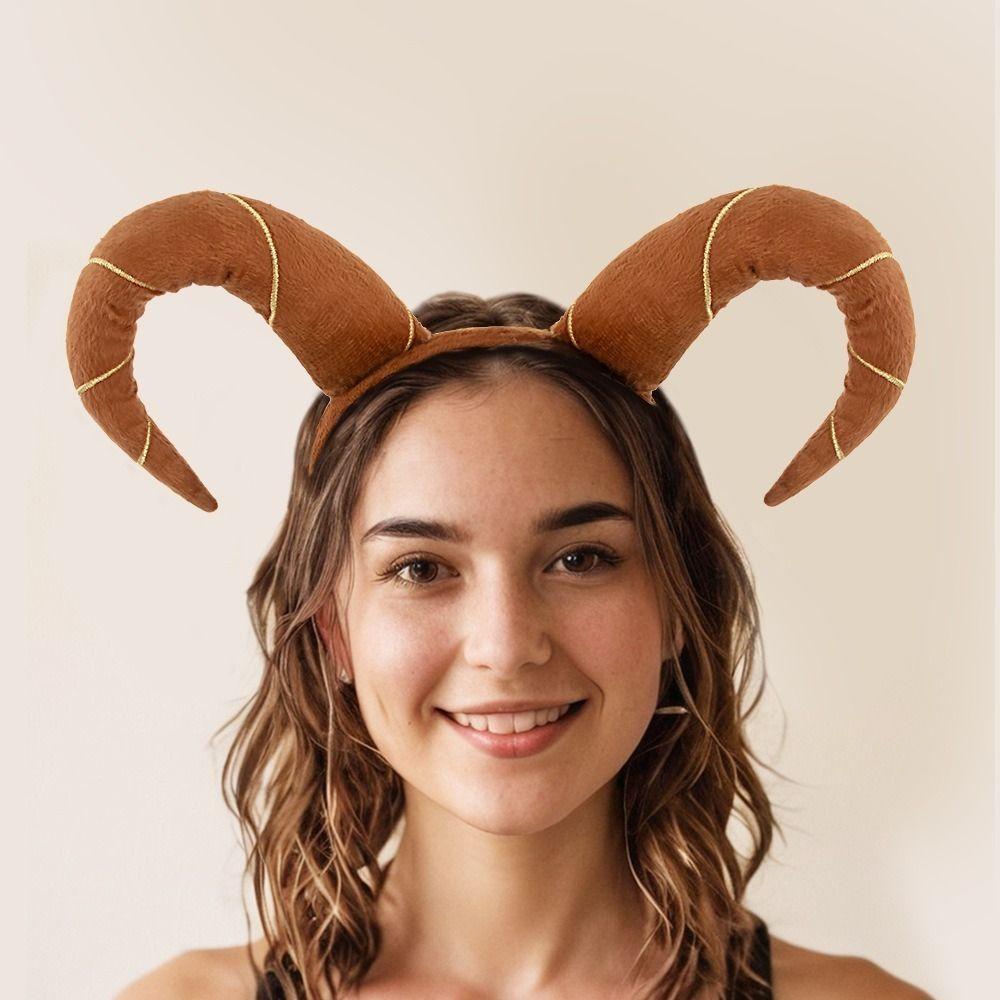 Handmade Antelope Horns Headband Prop Halloween Headwear Adjustable Sheep Horn Hairband Costume style 2
Handmade Antelope Horns Headband Prop Halloween Headwear Adjustable Sheep Horn Hairband Costume style 2