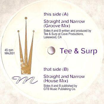 12inch Record TEE & SURP - Straight And Narrow MAJ001 MAJESTI 1996 US Dance & Electronica Used
12inch Record TEE & SURP - Straight And Narrow MAJ001 MAJESTI 1996 US Dance & Electronica Used
