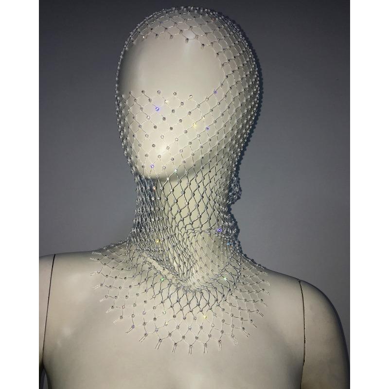 Meier Rhinestone fishnet headband - trendy holiday carnival sparkling diamond face mask - performance hat One size fits all білий
Meier Rhinestone fishnet headband - trendy holiday carnival sparkling diamond face mask - performance hat One size fits all білий