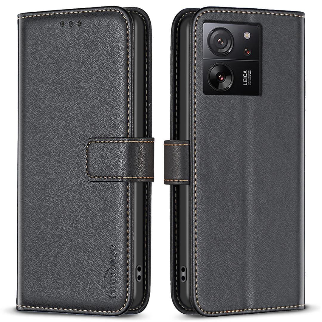 BINFEN COLOR BF17 For Xiaomi 13T Pro/13T/Redmi K60 Ultra Case Wallet Leather Cell Phone Cover with Stand Black
BINFEN COLOR BF17 For Xiaomi 13T Pro/13T/Redmi K60 Ultra Case Wallet Leather Cell Phone Cover with Stand Black
