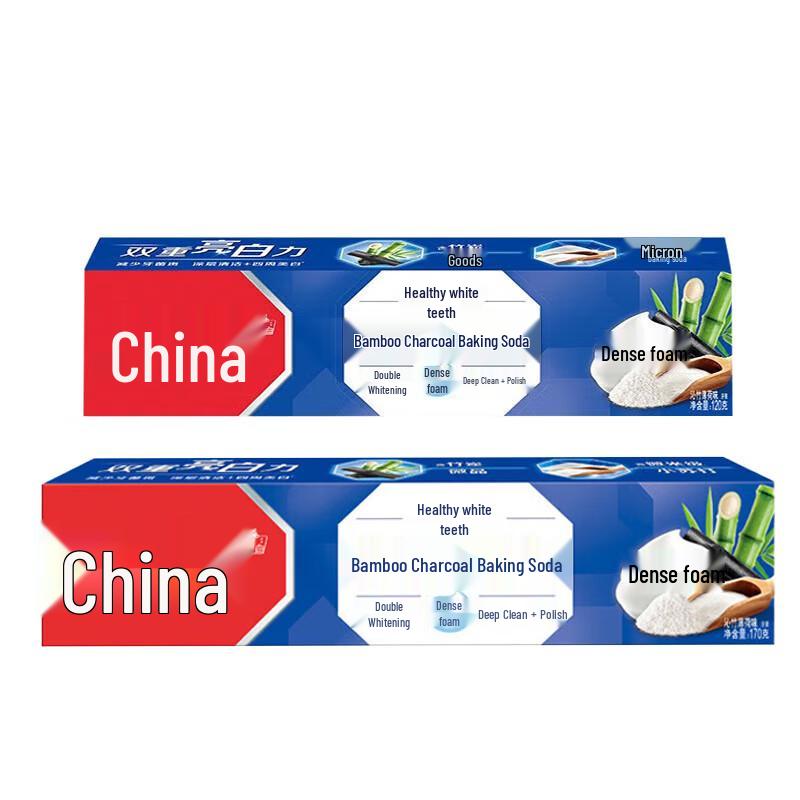 Zhonghua Healthy White Bamboo Charcoal & Baking Soda Toothpaste
Zhonghua Healthy White Bamboo Charcoal & Baking Soda Toothpaste