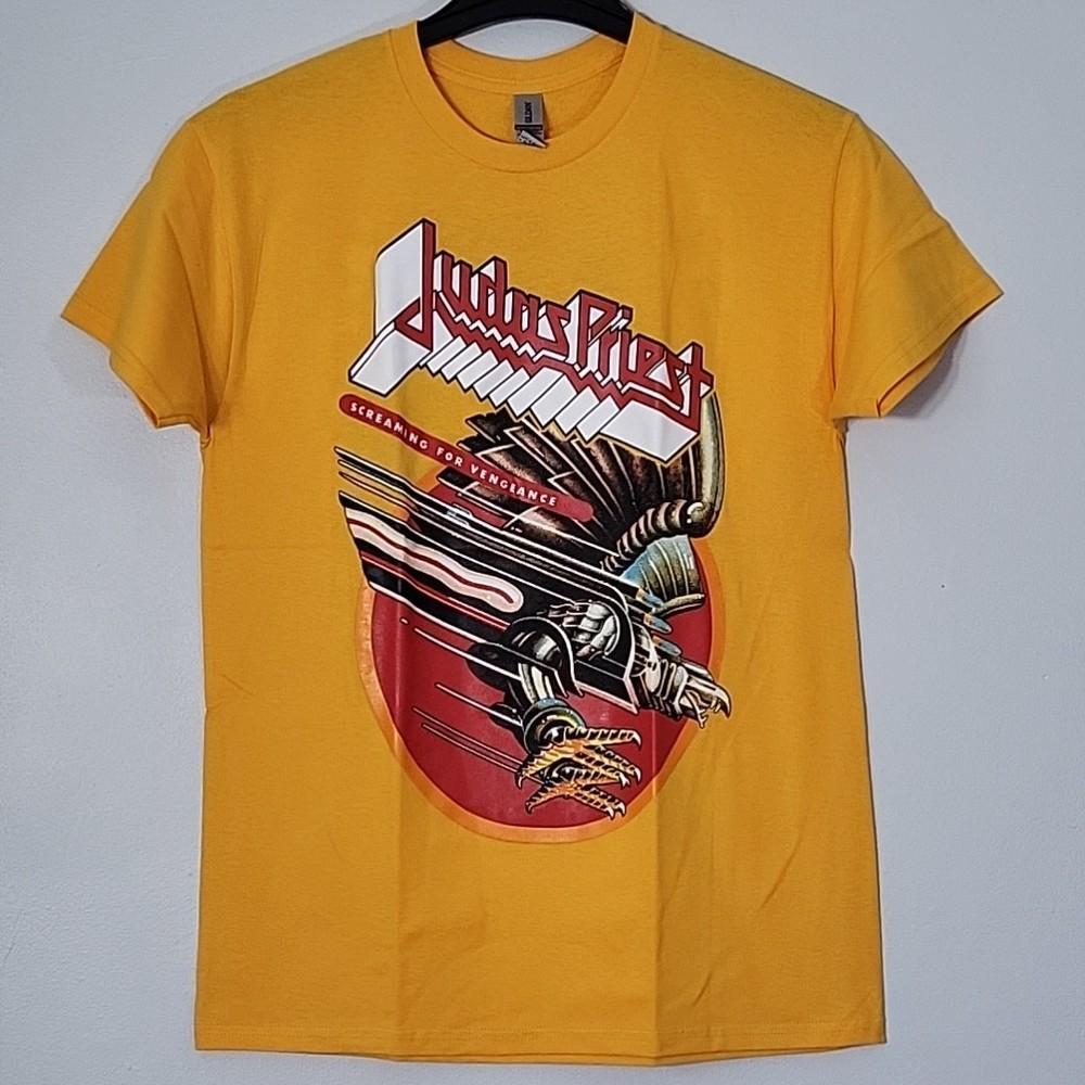 JUDAS PRIEST Screaming For Vengeance S SMALL T-Shirt Yellow Mens Band Logo Unisex T-Shirt S
JUDAS PRIEST Screaming For Vengeance S SMALL T-Shirt Yellow Mens Band Logo Unisex T-Shirt S