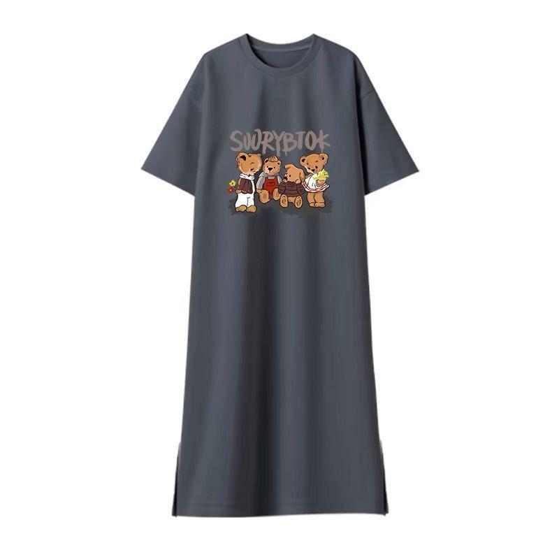 Maternity Dark Grey Bear Print Split Long Skirt Summer Dress with Short Sleeves XXXL (160-175 jin)
Maternity Dark Grey Bear Print Split Long Skirt Summer Dress with Short Sleeves XXXL (160-175 jin)