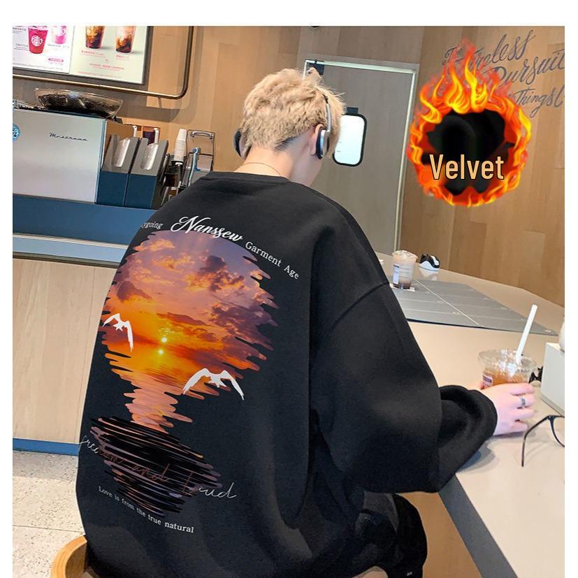 Men s Heavyweight Graffiti Crewneck Sweatshirt - Autumn/Winter Trend, Casual Loose Fit Jacket M (90-115 lbs)
Men s Heavyweight Graffiti Crewneck Sweatshirt - Autumn/Winter Trend, Casual Loose Fit Jacket M (90-115 lbs)