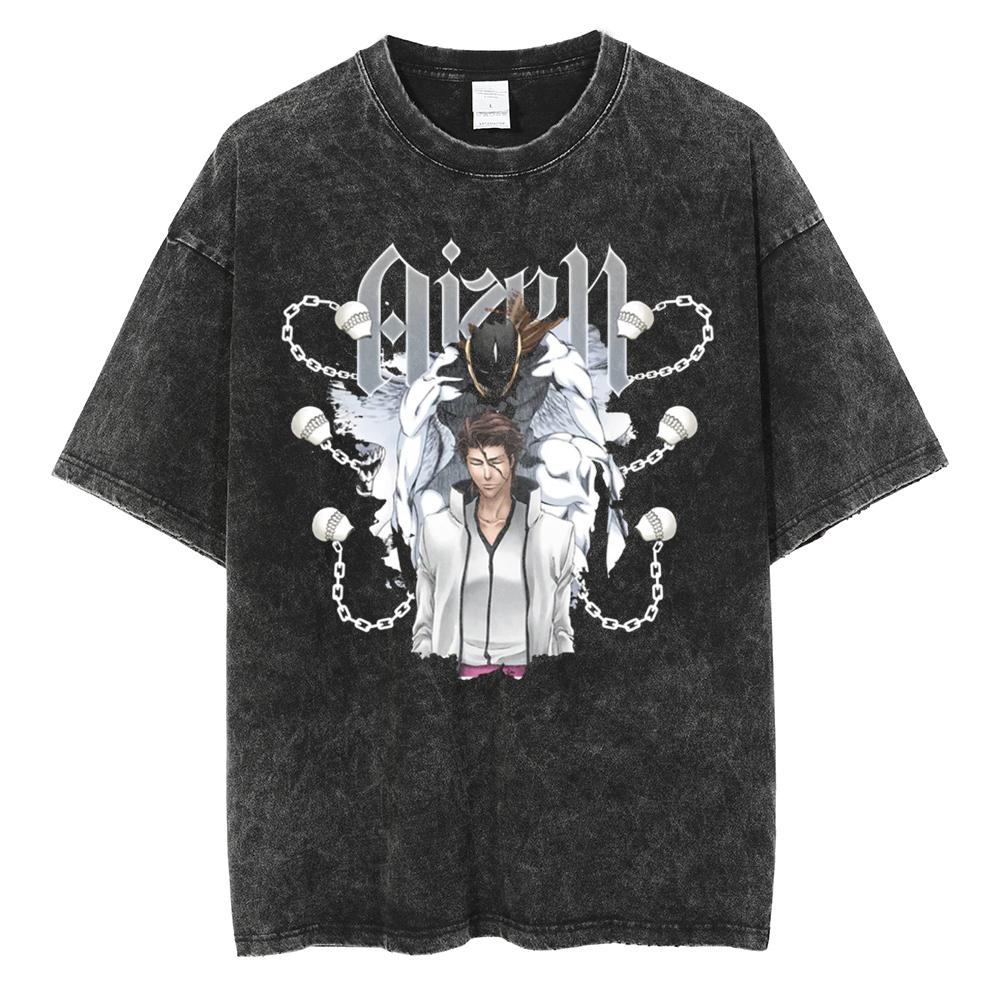 BLEACH Anime Graphic T Shirt Aizen Sousuke Print Tshirt Vintage Washed Streetwear Men Women Clothes Cotton Oversized Tee Shirt S
BLEACH Anime Graphic T Shirt Aizen Sousuke Print Tshirt Vintage Washed Streetwear Men Women Clothes Cotton Oversized Tee Shirt S