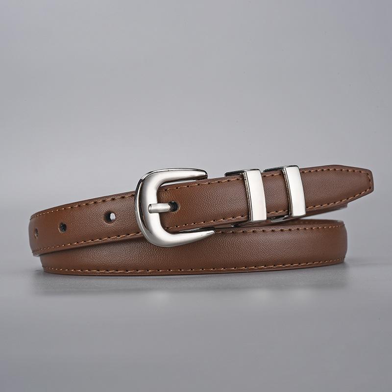 Leather Silver Pin Buckle, High-End Decorative Women S Thin Belt, Simple, Can Be Matched With Jeans, Suit Belt 110cm
Leather Silver Pin Buckle, High-End Decorative Women S Thin Belt, Simple, Can Be Matched With Jeans, Suit Belt 110cm
