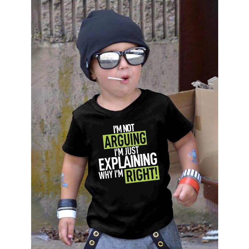 European Size Boys Round Neck Short Sleeved T Shirt with Unique English Print I m Not Arguing 98cm чёрный
European Size Boys Round Neck Short Sleeved T Shirt with Unique English Print I m Not Arguing 98cm чёрный