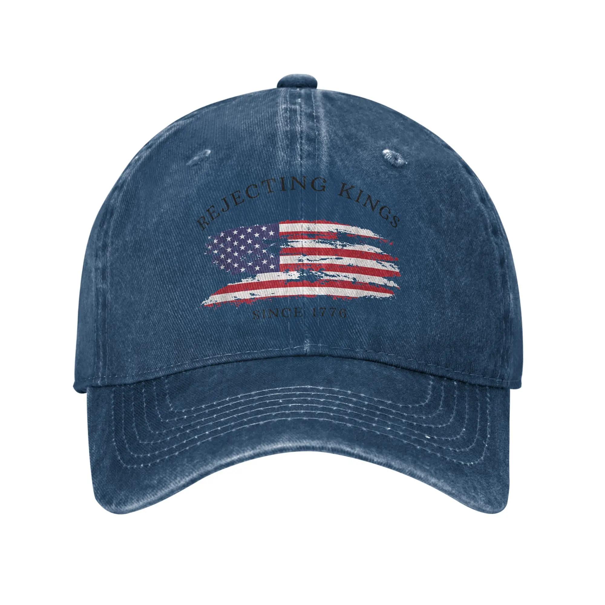 Vintage Rejecting Kings Since 1776 Baseball Caps Unisex Distressed Denim Sun Cap Protest Pro Democracy Outdoor Adjustable Hat Adjustable
Vintage Rejecting Kings Since 1776 Baseball Caps Unisex Distressed Denim Sun Cap Protest Pro Democracy Outdoor Adjustable Hat Adjustable