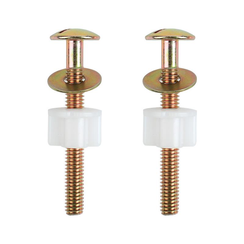 Steel Toilet Seat Installation Hinge Bolt with POM Nut and Zinc-Plated Screw
Steel Toilet Seat Installation Hinge Bolt with POM Nut and Zinc-Plated Screw
