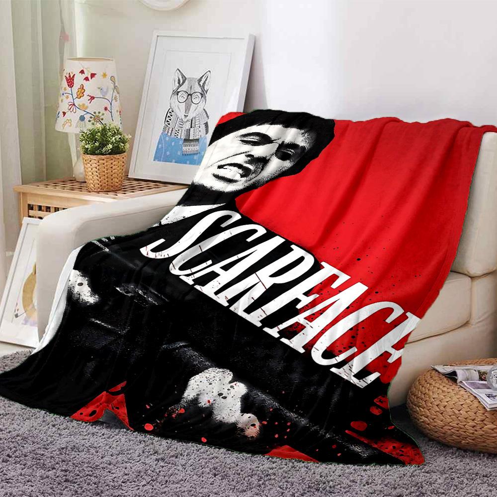 1pc Scarface Soft Warm Throw for Home, Office, Trave, All-Season Cozy Bedding Gift, Office Cozy Accessory 1044 80cmx120cm(31inx47in)
1pc Scarface Soft Warm Throw for Home, Office, Trave, All-Season Cozy Bedding Gift, Office Cozy Accessory 1044 80cmx120cm(31inx47in)