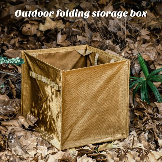 Складной ящик для хранения с ручкой Большая вместительная прочная несущая водонепроницаемая легкая складная корзина для хранения, удобная для путешествий хаки 
Складной ящик для хранения с ручкой Большая вместительная прочная несущая водонепроницаемая легкая складная корзина для хранения, удобная для путешествий хаки