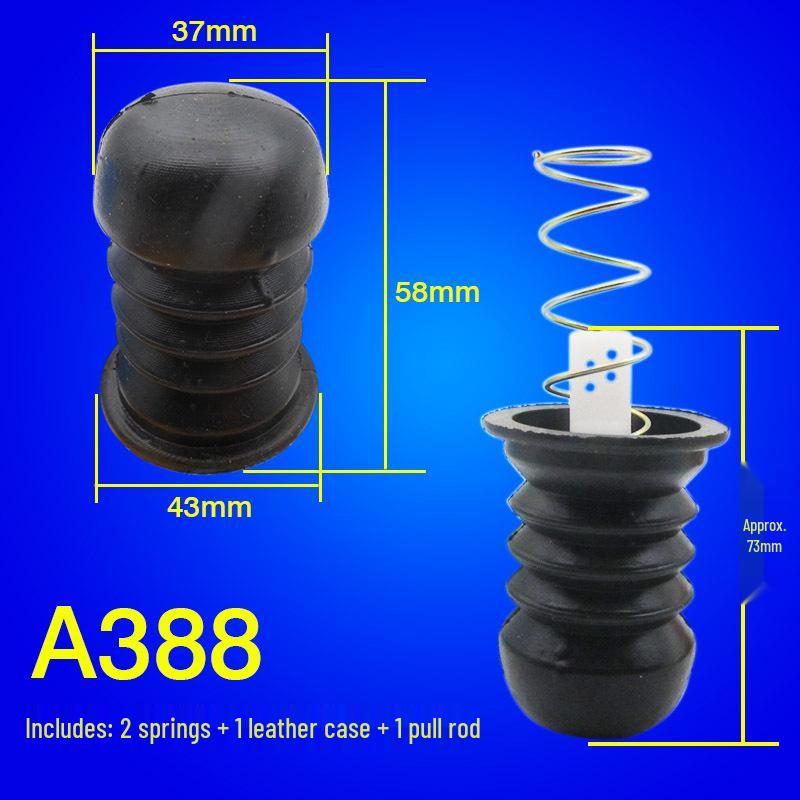 Semi-Automatic Double Tub Washer Drain Valve with Spring Pull Rod and Universal Rubber Plug.
Semi-Automatic Double Tub Washer Drain Valve with Spring Pull Rod and Universal Rubber Plug.