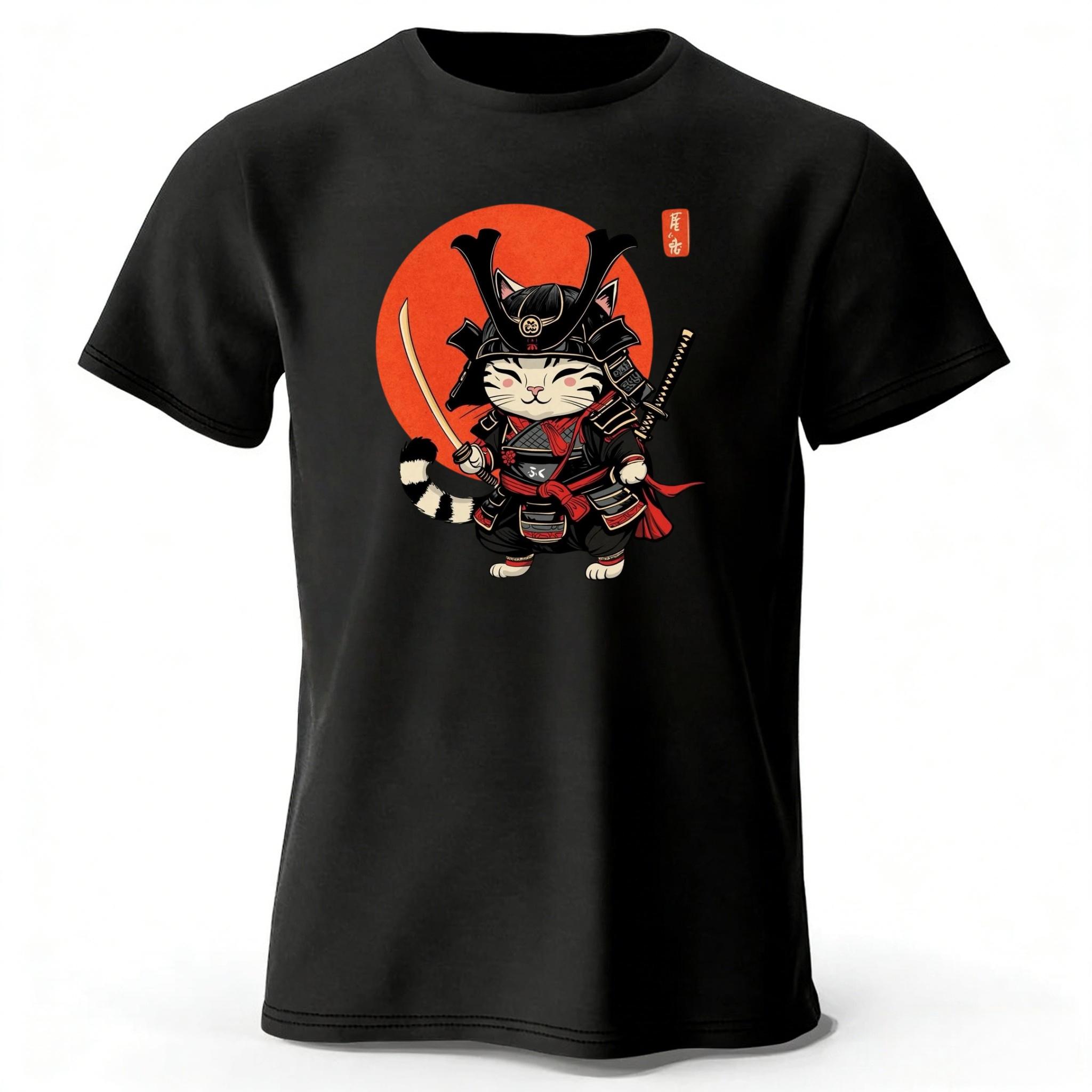 Men s Samurai Cat Printed Sports Fitness Loose Large Cotton Fashion Casual Camiseta Street Daily Clothing S чёрный
Men s Samurai Cat Printed Sports Fitness Loose Large Cotton Fashion Casual Camiseta Street Daily Clothing S чёрный