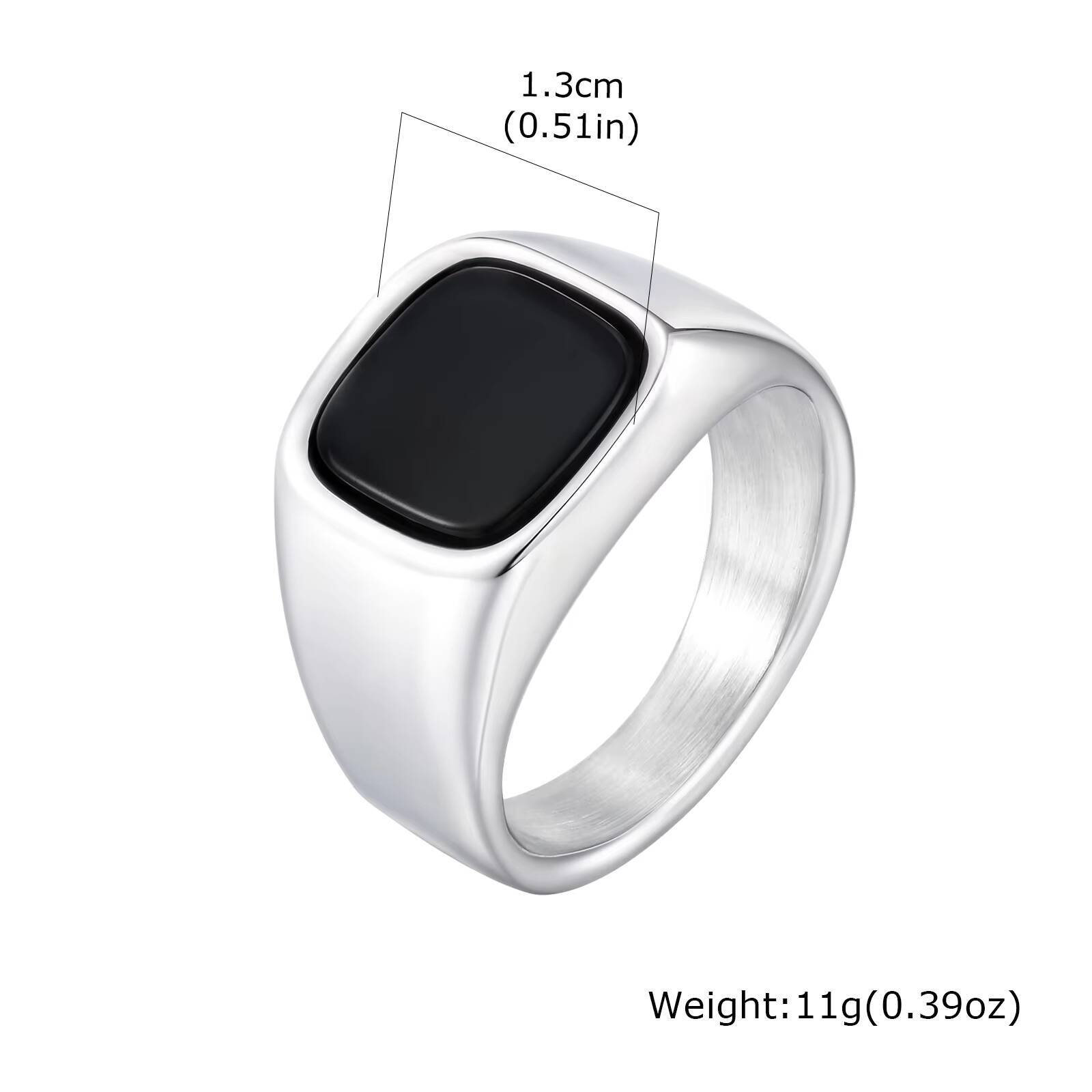 Vnox Men s Stainless Steel Square Ring, 13mm Wide Waterproof Band with Tiger Eye/Glass Stone, Punk Style Thumb Ring Gift for Him 10
Vnox Men s Stainless Steel Square Ring, 13mm Wide Waterproof Band with Tiger Eye/Glass Stone, Punk Style Thumb Ring Gift for Him 10