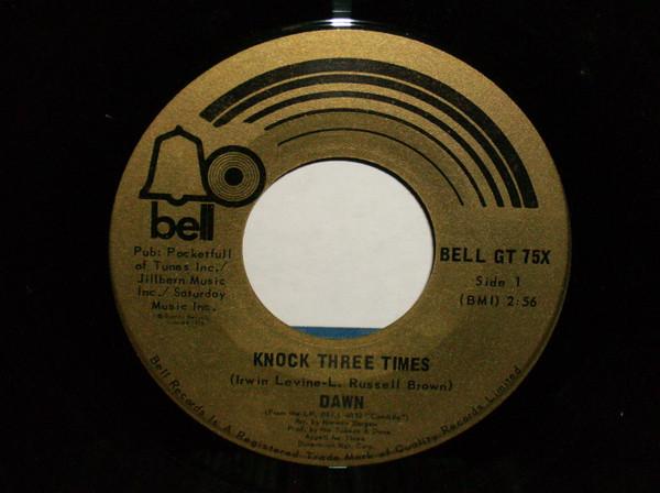 7inch Record DAWN - Knock Three Times / Home BELLGT75X BELL 1970 Canada Rock Used
7inch Record DAWN - Knock Three Times / Home BELLGT75X BELL 1970 Canada Rock Used