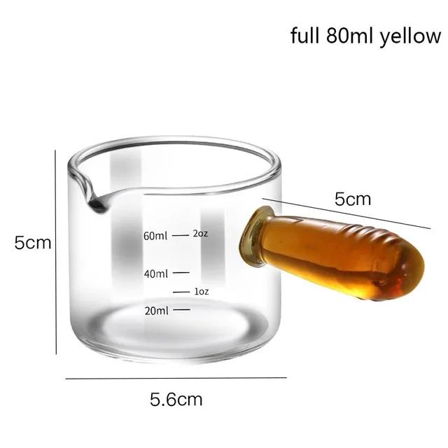 KEMORWLA 1PC Glass Espresso Glasses 60/125ml Clear Scale Measuring Cup With Handle Milk Jug Coffee Cups Home Barista Accessories
KEMORWLA 1PC Glass Espresso Glasses 60/125ml Clear Scale Measuring Cup With Handle Milk Jug Coffee Cups Home Barista Accessories