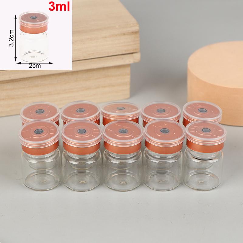 10Pcs Mini Bottles 3ml 5ml 6ml 10ml Vials Leak-Proof Dust-Resistant Rubber Stopper Flip Off Caps Aluminum Cap Glass Bottles
10Pcs Mini Bottles 3ml 5ml 6ml 10ml Vials Leak-Proof Dust-Resistant Rubber Stopper Flip Off Caps Aluminum Cap Glass Bottles